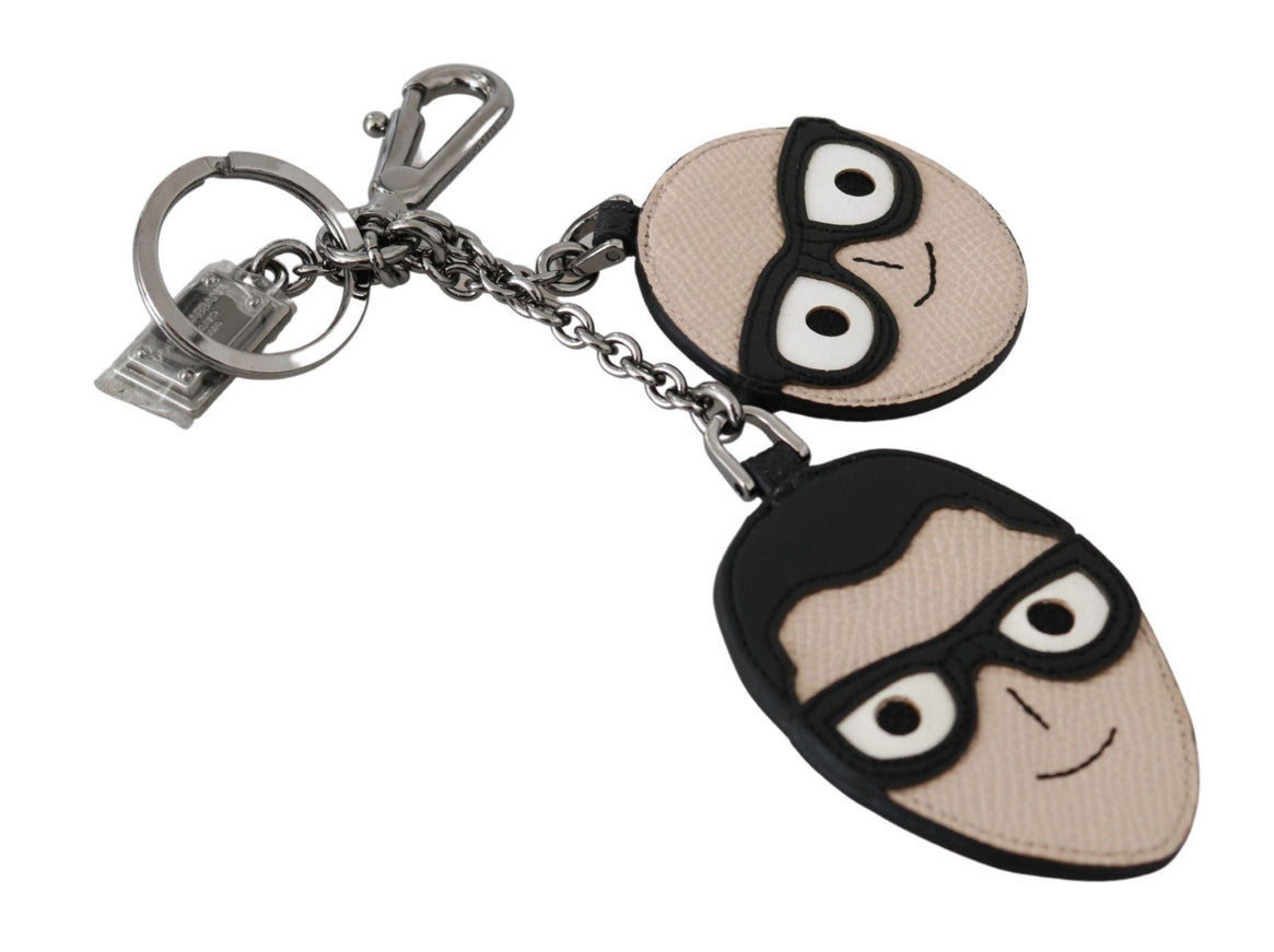 Dolce & Gabbana Leather Dominico Stefano #DGFAMILY Logo Keychain - Ellie Belle