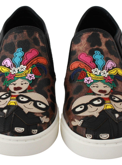 Dolce & Gabbana Leather Leopard #dgfamily Loafers Shoes - Ellie Belle