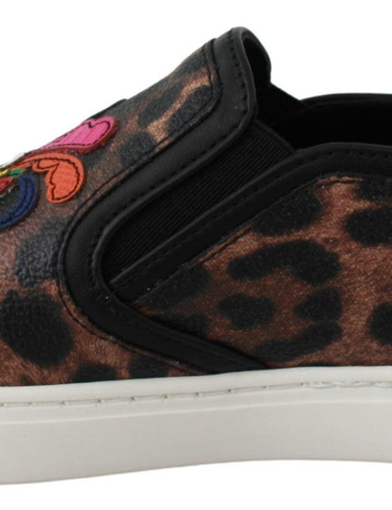 Dolce & Gabbana Leather Leopard #dgfamily Loafers Shoes - Ellie Belle