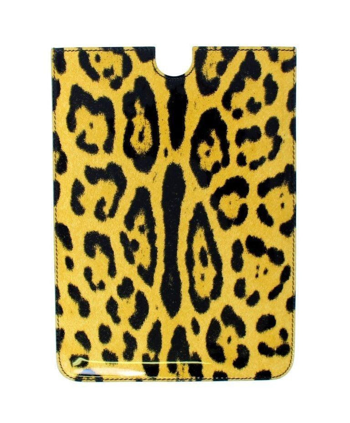 Dolce & Gabbana Leopard Leather iPAD Tablet eBook Cover Bag - Ellie Belle