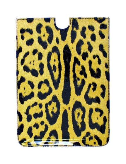 Dolce & Gabbana Leopard Leather iPAD Tablet eBook Cover Bag - Ellie Belle