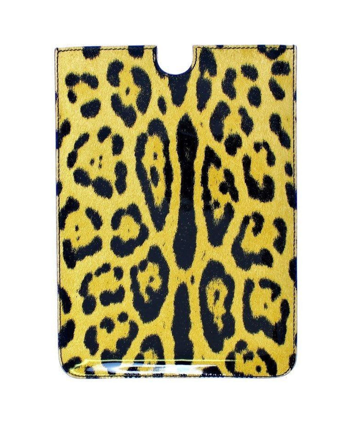 Dolce & Gabbana Leopard Leather iPAD Tablet eBook Cover Bag - Ellie Belle