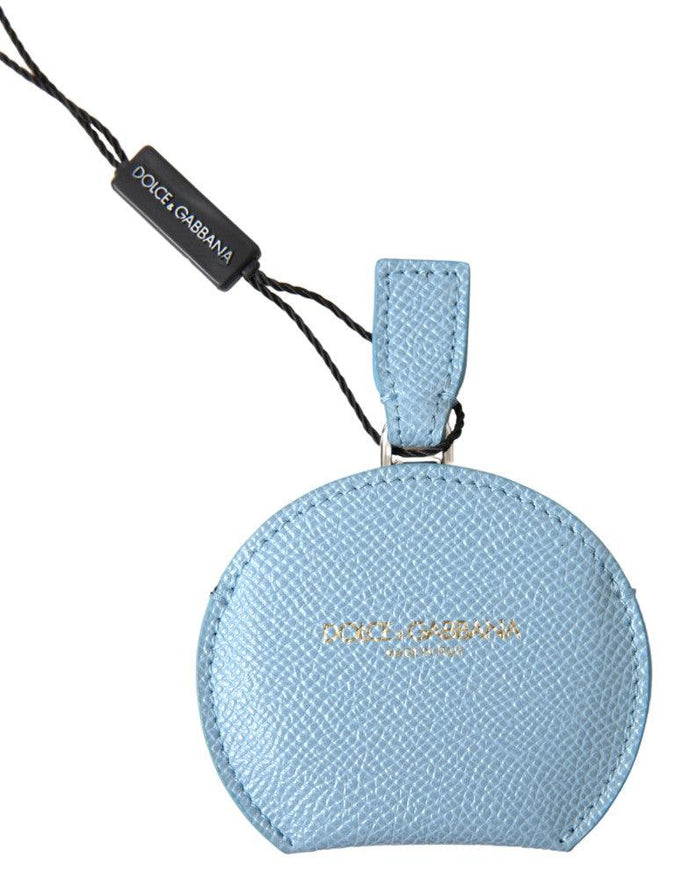 Dolce & Gabbana Light Blue Calfskin Leather Mirror Holder - Ellie Belle