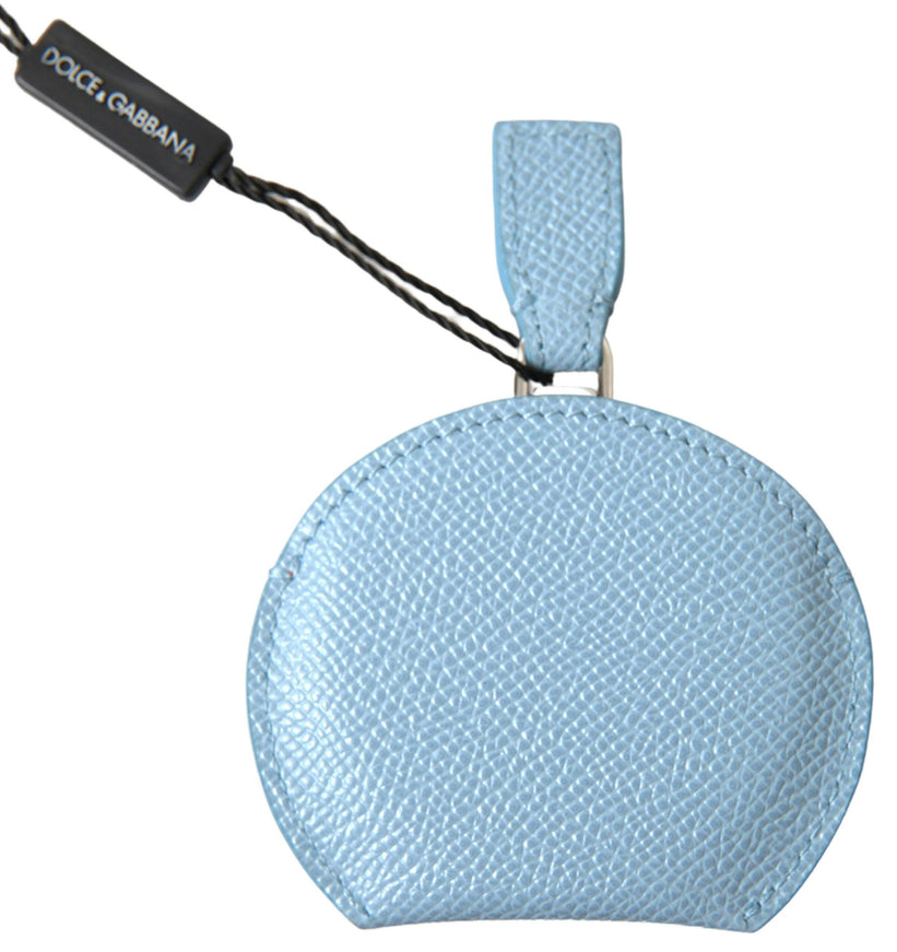 Dolce & Gabbana Light Blue Calfskin Leather Mirror Holder - Ellie Belle