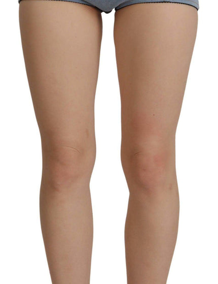 Dolce & Gabbana Light Blue High Waist Hot Pants Cotton Shorts - Ellie Belle