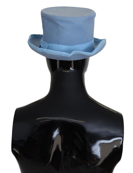 Dolce & Gabbana Light Blue Rabbit Fur Top Hat - Ellie Belle