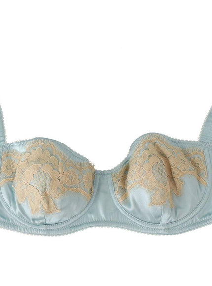Dolce & Gabbana Light Blue Semi Pad Balconette Bra Underwear - Ellie Belle