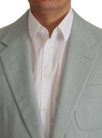 Dolce & Gabbana Light Green Cashmere Silk Blazer