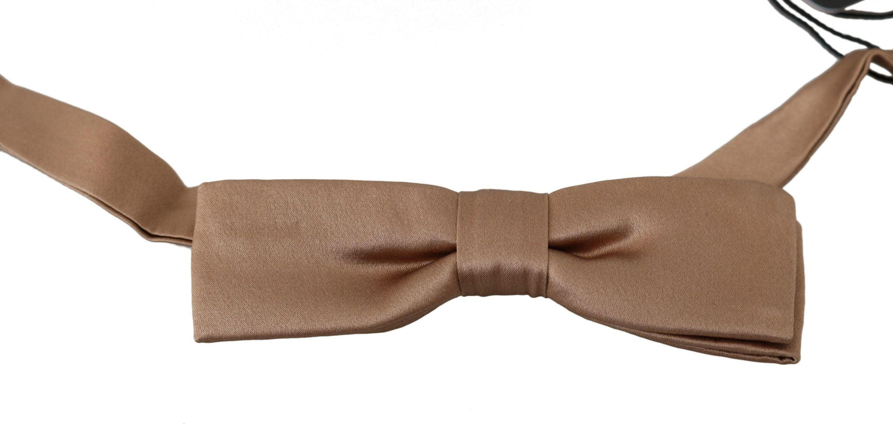 Dolce & Gabbana Men Beige 100% Silk Adjustable Neck Papillon Bow Tie - Ellie Belle