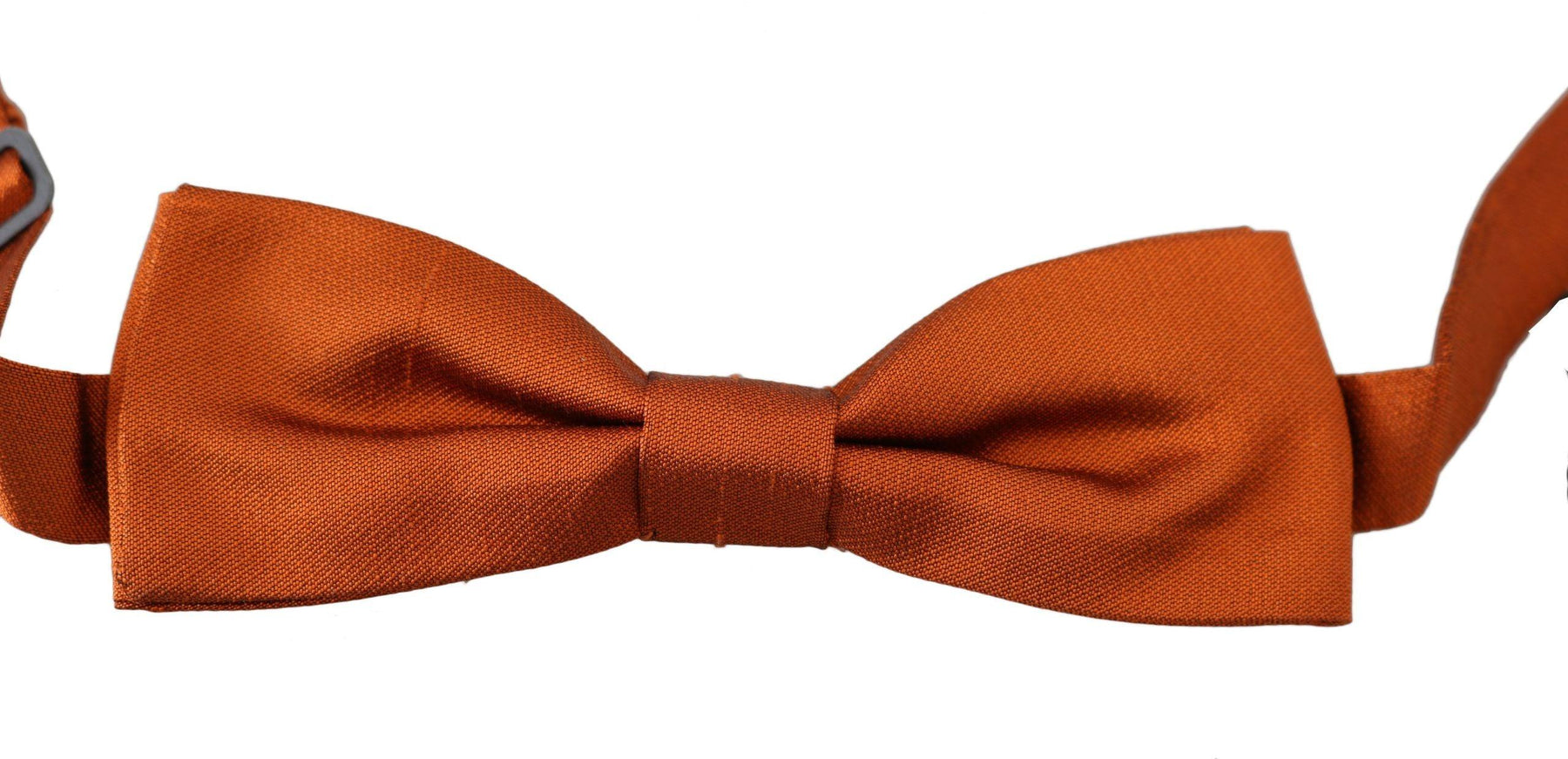 Dolce & Gabbana Men Dark Orange Silk Adjustable Neck Papillon Bow Tie - Ellie Belle