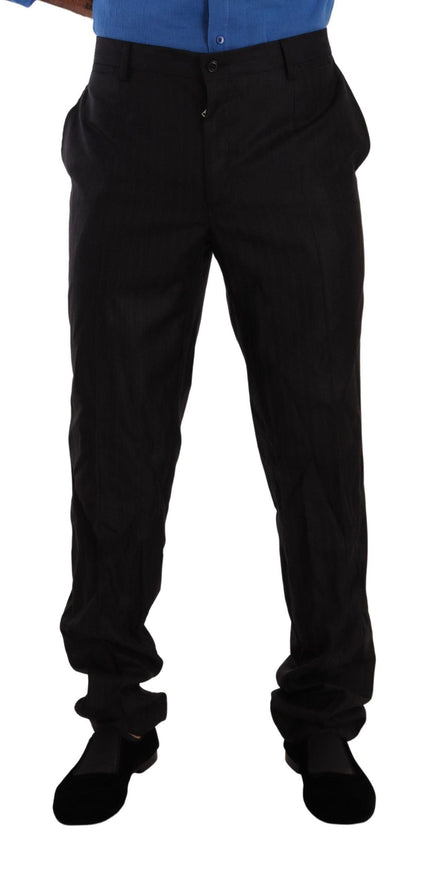 Dolce & Gabbana Men's Wool Silk Trouser Pants - Ellie Belle