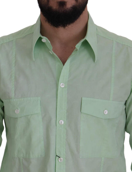 Dolce & Gabbana Mint Green Long Sleeves Button Down Shirt - Ellie Belle