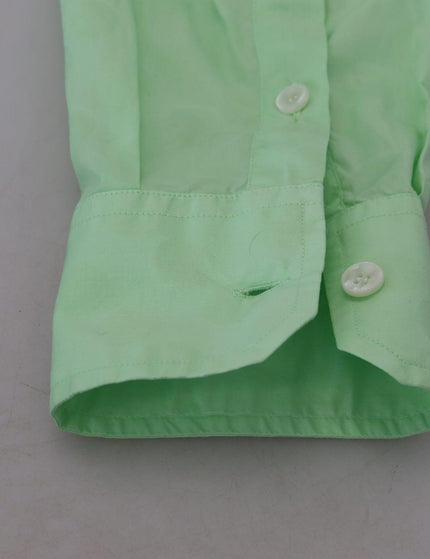 Dolce & Gabbana Mint Green Long Sleeves Button Down Shirt - Ellie Belle