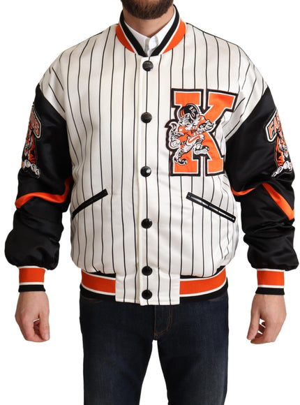 Dolce & Gabbana Multicolor Bomber King Logo #DGMILLENNIALS Jacket - Ellie Belle
