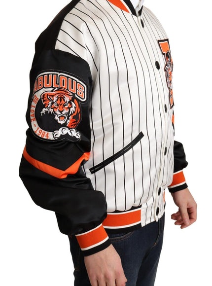 Dolce & Gabbana Multicolor Bomber King Logo #DGMILLENNIALS Jacket - Ellie Belle