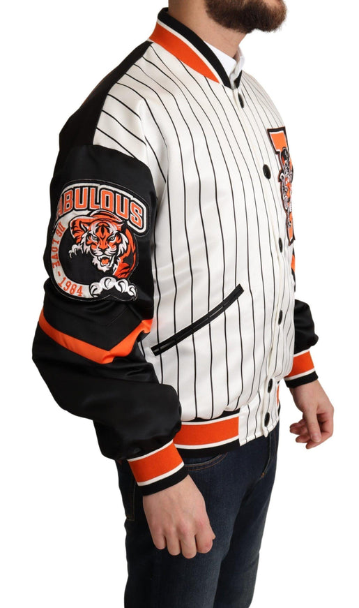 Dolce & Gabbana Multicolor Bomber King Logo #DGMILLENNIALS Jacket - Ellie Belle