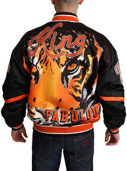 Dolce & Gabbana Multicolor Bomber King Logo #DGMILLENNIALS Jacket - Ellie Belle