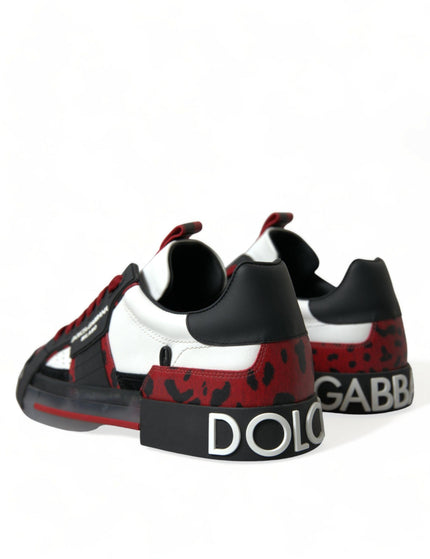 Dolce & Gabbana Multicolor Custom Leopard Men Sneakers Shoes - Ellie Belle