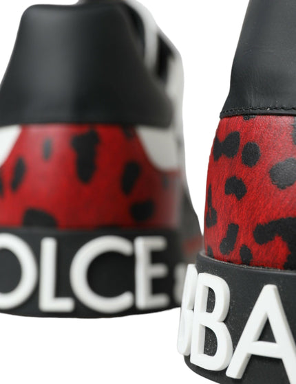 Dolce & Gabbana Multicolor Custom Leopard Men Sneakers Shoes - Ellie Belle