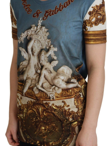 Dolce & Gabbana Multicolor DG Logo Angel Printed Shirt Top - Ellie Belle