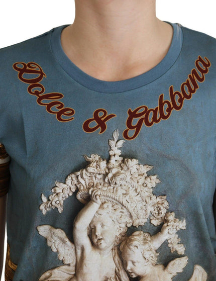 Dolce & Gabbana Multicolor DG Logo Angel Printed Shirt Top - Ellie Belle