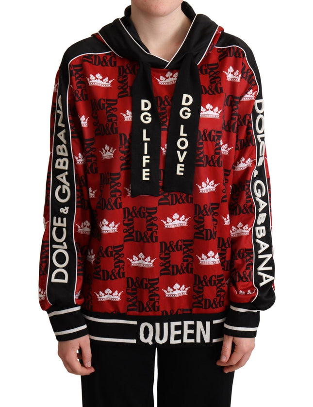 Dolce & Gabbana Multicolor DG Queen Hooded Sweatshirt Sweater - Ellie Belle