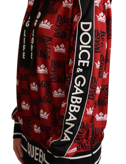 Dolce & Gabbana Multicolor DG Queen Hooded Sweatshirt Sweater - Ellie Belle