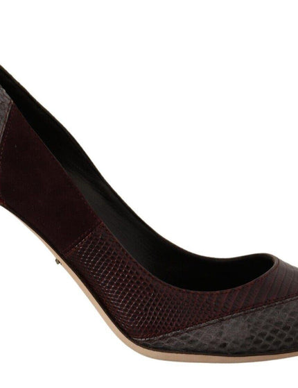 Dolce & Gabbana Multicolor Exotic Leather Heels Pumps Shoes - Ellie Belle