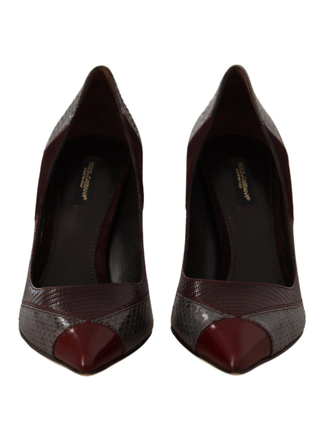 Dolce & Gabbana Multicolor Exotic Leather Heels Pumps Shoes - Ellie Belle