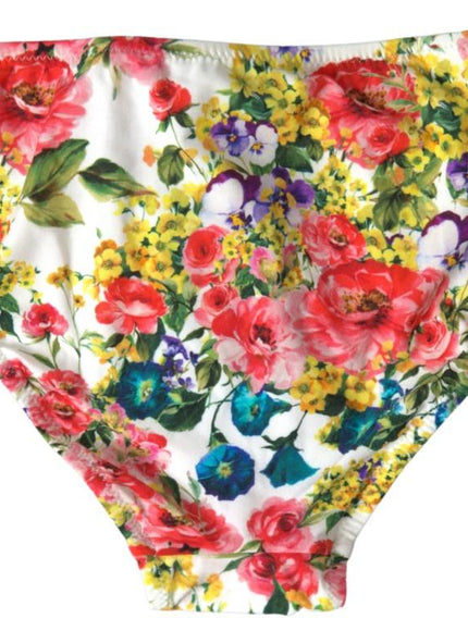 Dolce & Gabbana Multicolor Floral Beachwear Swimwear Bottom Bikini - Ellie Belle