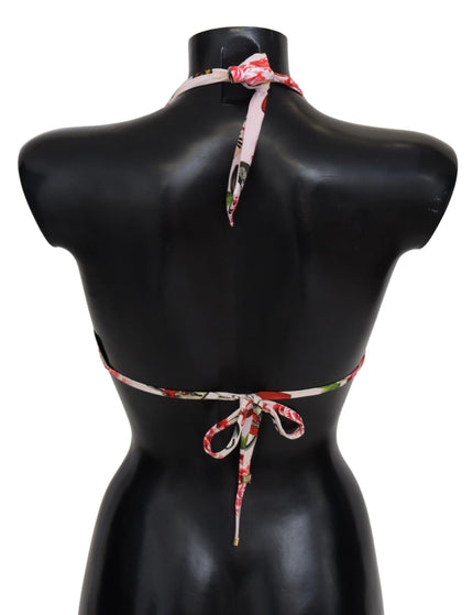 Dolce & Gabbana Multicolor Floral Butterfly Padlock Bikini Tops - Ellie Belle