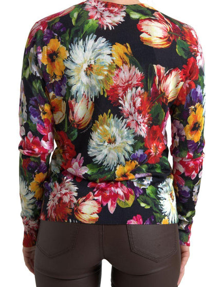 Dolce & Gabbana Multicolor Floral Button Cardigan Sweater - Ellie Belle