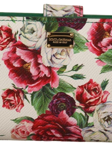 Dolce & Gabbana Multicolor Floral Leather Bifold Continental Clutch Wallet - Ellie Belle