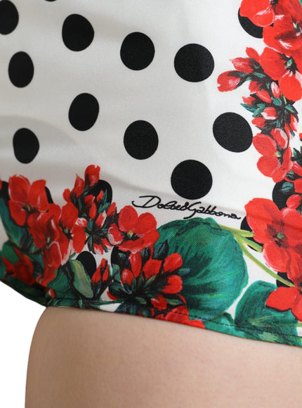 Dolce & Gabbana Multicolor Floral Polka Dot Hot Pants Shorts - Ellie Belle