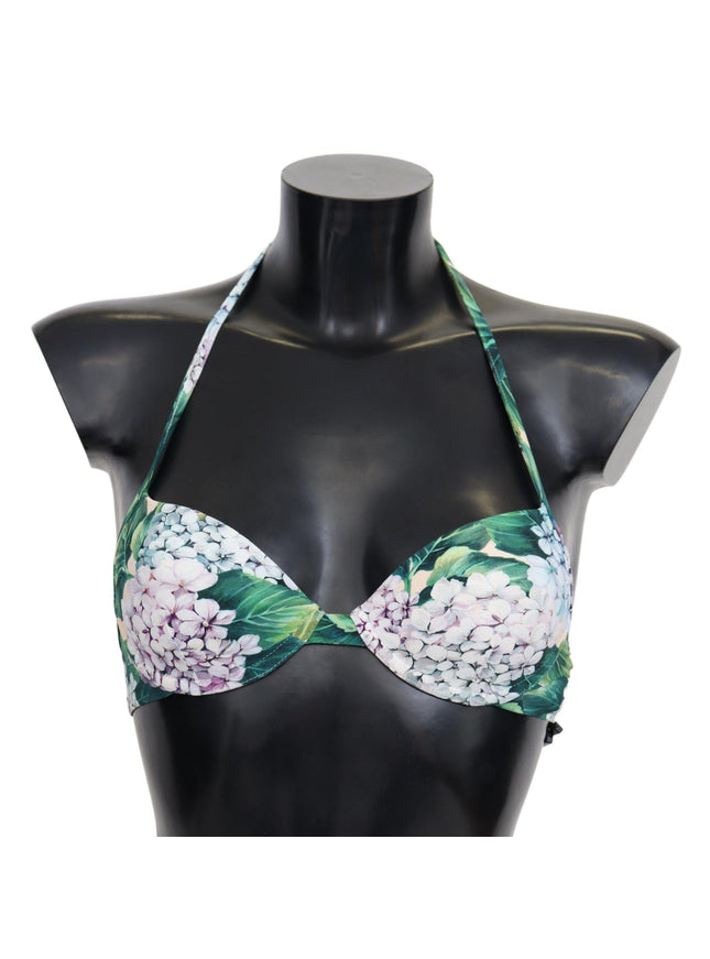 Dolce & Gabbana Multicolor Floral Print Beachwear Bikini Tops - Ellie Belle