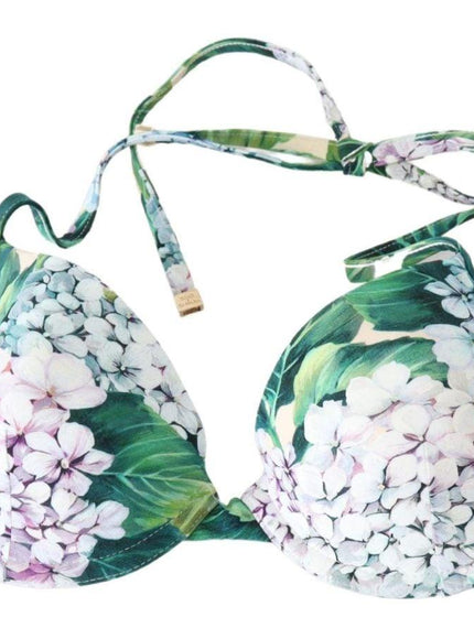 Dolce & Gabbana Multicolor Floral Print Beachwear Bikini Tops - Ellie Belle