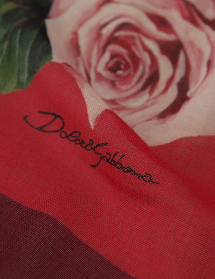 Dolce & Gabbana Multicolor Floral Print Shawl Wrap Scarf - Ellie Belle