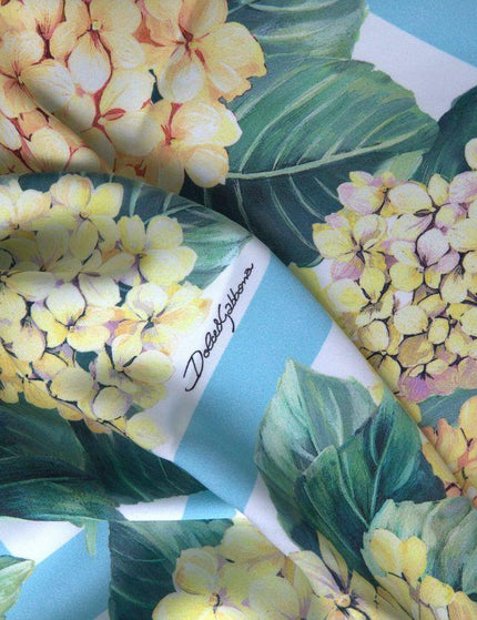 Dolce & Gabbana Multicolor Floral Silk Shawl Foulard Scarf - Ellie Belle
