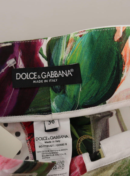 Dolce & Gabbana Multicolor High Waist Hot Pants Shorts