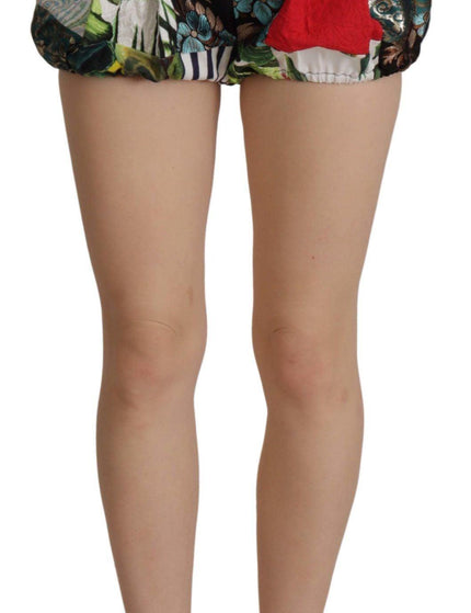 Dolce & Gabbana Multicolor Jacquard Patchwork Mini Shorts - Ellie Belle