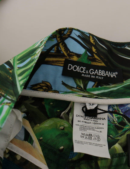 Dolce & Gabbana Multicolor Jungle High Waist Cotton Shorts - Ellie Belle