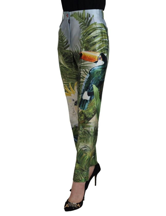 Dolce & Gabbana Multicolor JunglePrint Tapered Pants - Ellie Belle