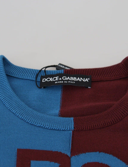 Dolce & Gabbana Multicolor Lace Round Neck Pullover Sweater - Ellie Belle
