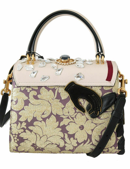 Dolce & Gabbana Multicolor Leather Crystal Crossbody WELCOME Purse - Ellie Belle