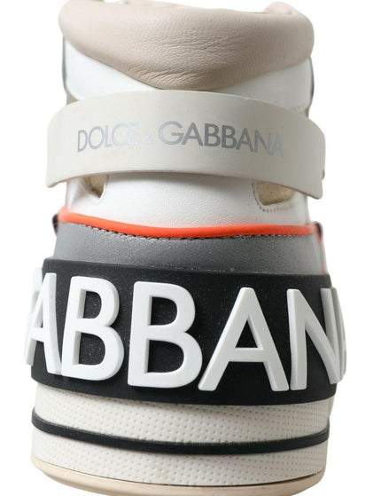 Dolce & Gabbana Multicolor Leather High Top Sneakers Shoes - Ellie Belle