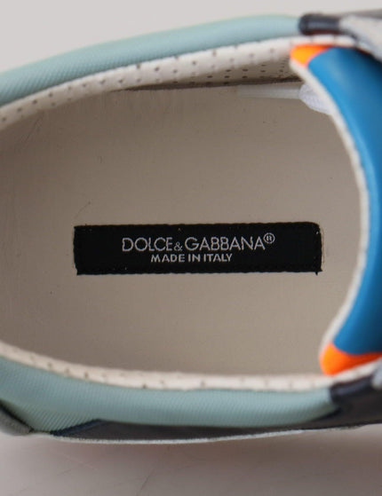 Dolce & Gabbana Multicolor Leather Sport Low Top Sneakers - Ellie Belle