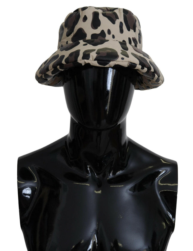 Dolce & Gabbana Multicolor Leopard Print Capello Men Bucket Cap Hat - Ellie Belle