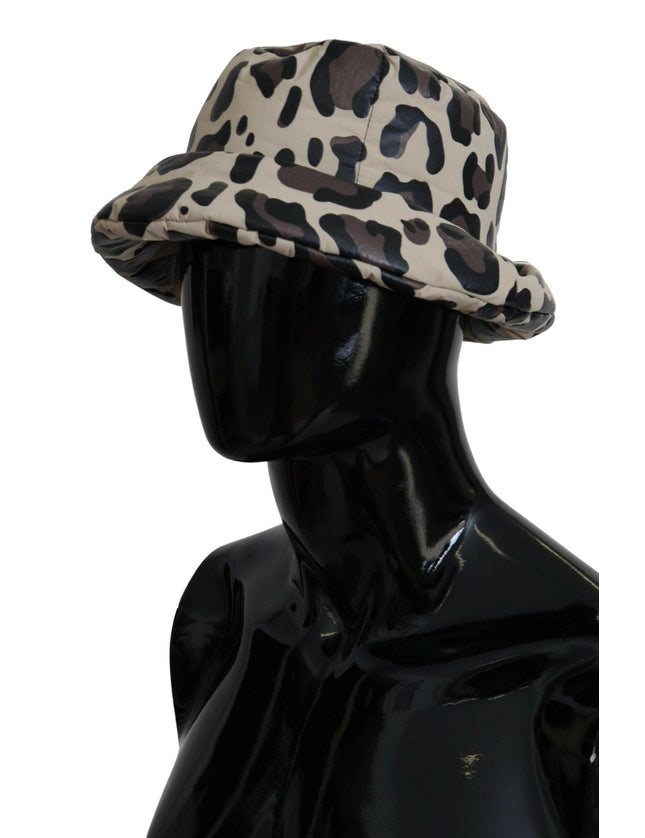 Dolce & Gabbana Multicolor Leopard Print Capello Men Bucket Cap Hat - Ellie Belle