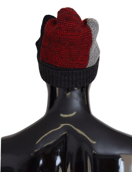 Dolce & Gabbana Multicolor Logo Beanie Men One Size Wool Knit Hat - Ellie Belle
