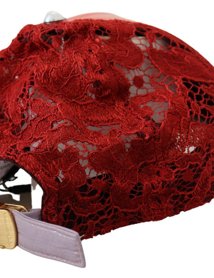 Dolce & Gabbana Multicolor Logo Floral Lace Baseball Hat - Ellie Belle